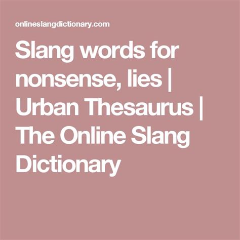 urban thesaurus|Slang Thesaurus .